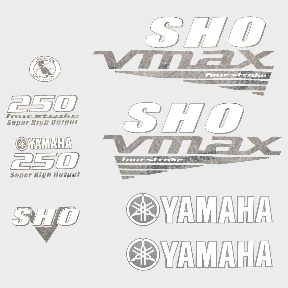 Yamaha Boat Engine Cowling Decals 250 SHO VMAX by Yamaha