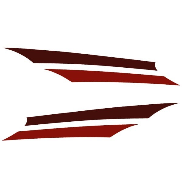 Decal Sticker Misty Harbor Pontoon Boat Red