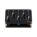 4 Channel 3.5mm Portable Stereo Audio Mixer Easily Connect To Video