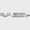 Decal Sticker SunCatcher Boat V22F Silver Black by SunCatcher