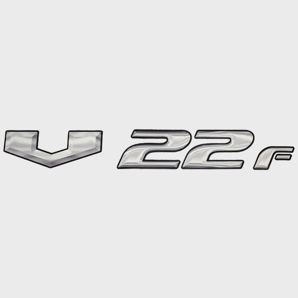Decal Sticker SunCatcher Boat V22F Silver Black by SunCatcher