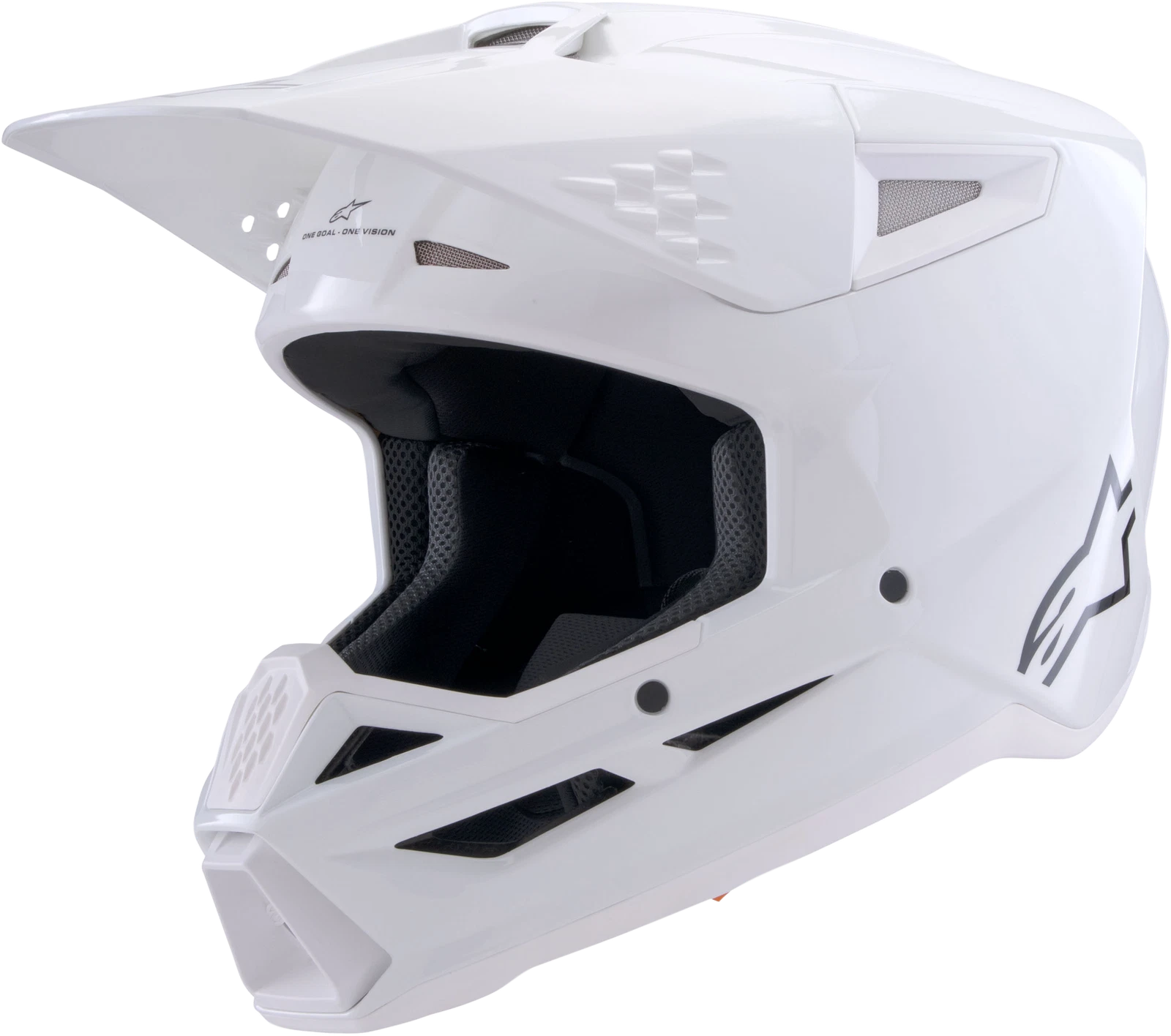 Alpinestars Sm3 Off-road Helmet 2x-large White Gloss For Trail Riding