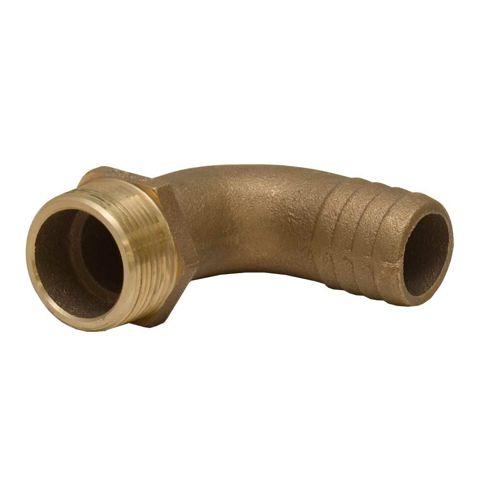 Perko Boat Hose Fitting 90 Degree Brass 1 3/8 Inch by Perko