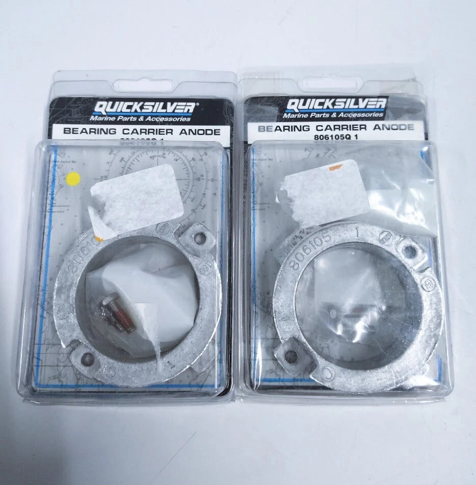 Quicksilver 806105q 1, Bearing Carrier Anode - 2 Pack