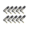 6.35mm 1/4" Jack Mono Male Plugs Guitar Cable L Shape Right Angle
