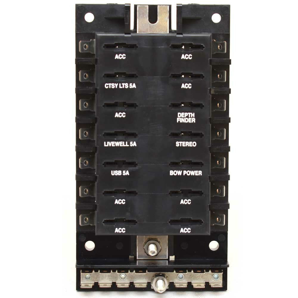 GCS Boat Fuse Block Panel 30A 14 Position by GCS