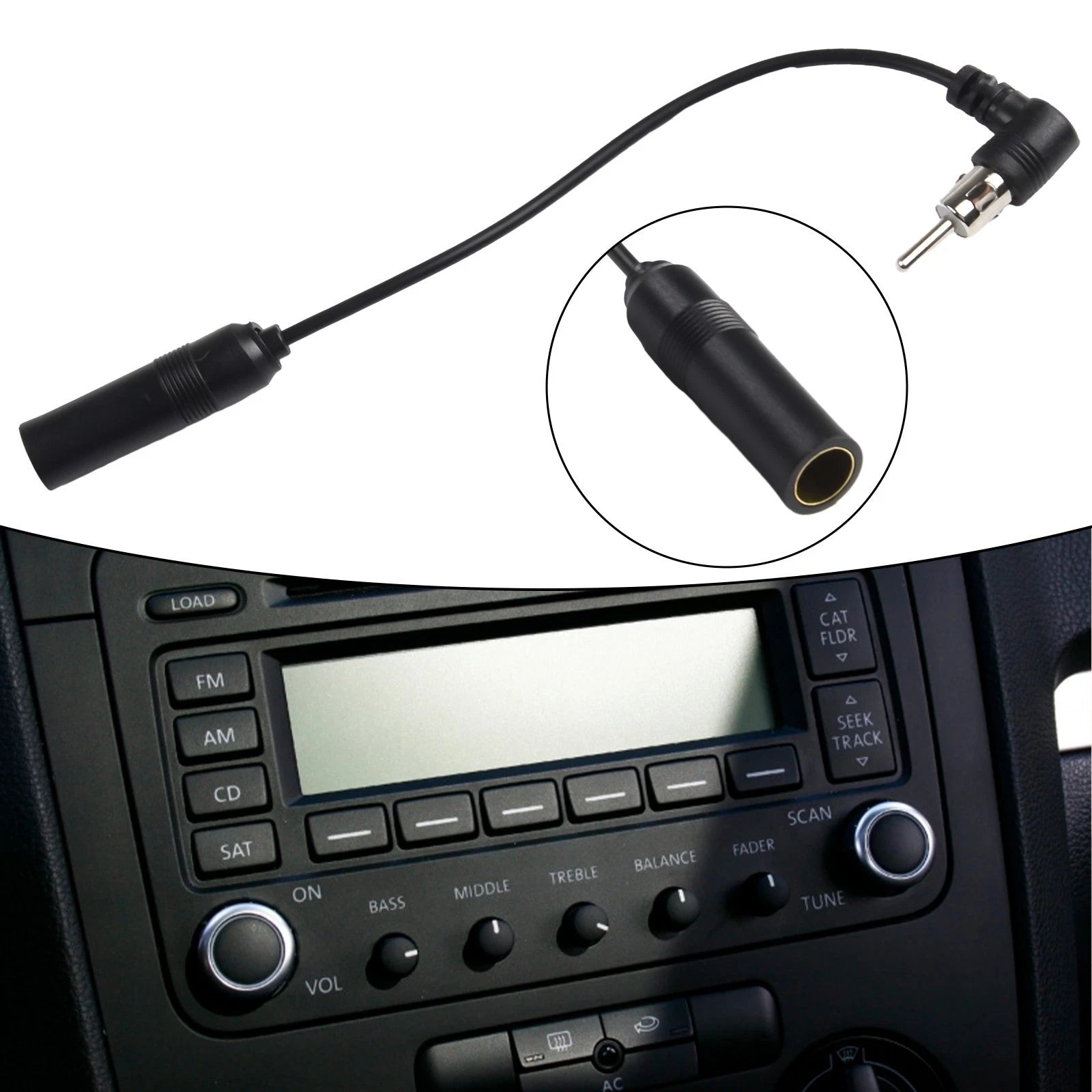 Car Audio For Fm For Radio Plastic + Metal Radio Aerial Extension 1