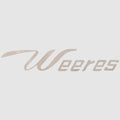 Decal Silver Glitter Flake Logo Sticker by Weeres