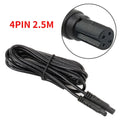 For Dash Cam Reverse Camera, Car Recorder Cable 4pin 2.5m Extension