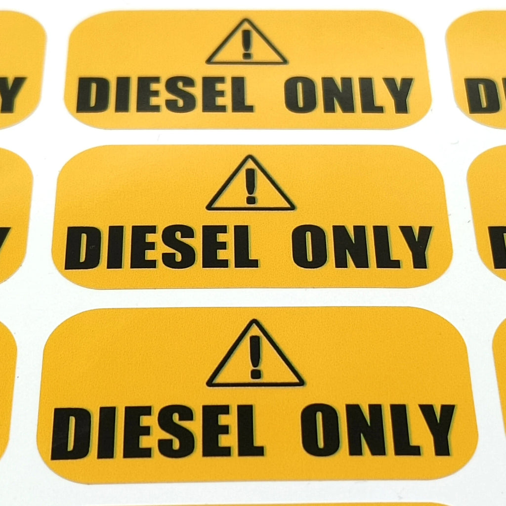 Diesel Only Stickers – 1x2" Labels