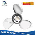 Prop 9.9 X 13 Stainless Outboard Boat Propeller For Tohatsu 25-30hp