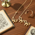 Bow Jewelry Set for Daily Wear