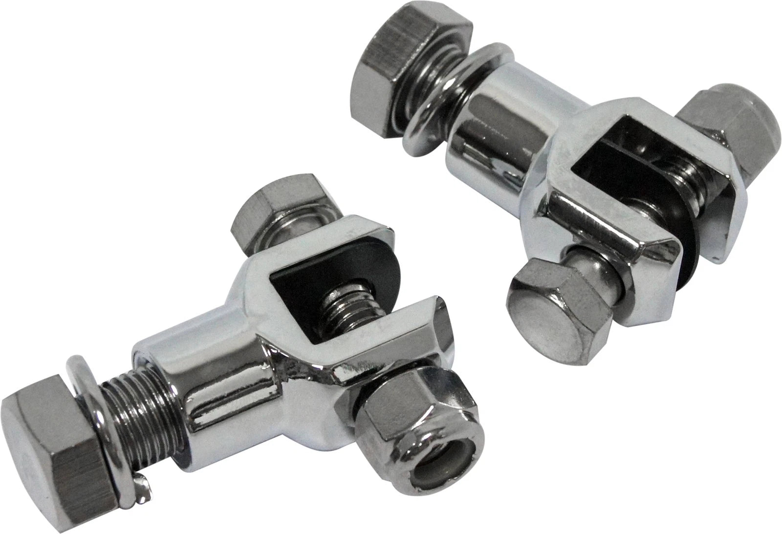 Harddrive Footpeg Clevis Mounts Chrome 1/2" 20 Thread For Harley