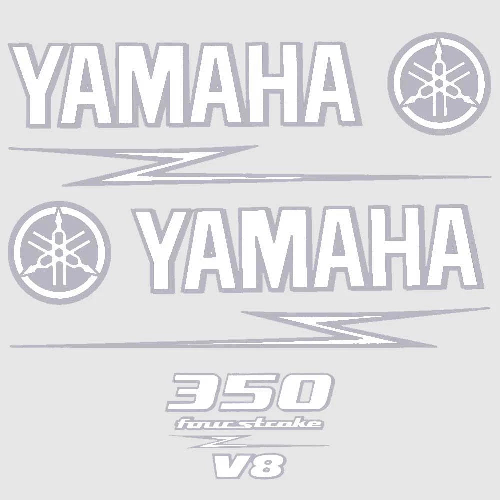 Yamaha Boat Cowling Decal U30920-09 | 350 Hp Four Stroke V8 Gray (Kit)