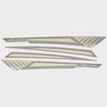 Crestliner Boat Graphic Decals 2201441 Discovery Blue Set of 4 by Crestliner