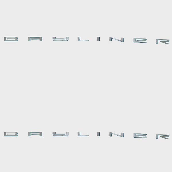 Boats Vinyl Decal Silver Teal 54 1/2 x 1 1/2 Inch by Bayliner