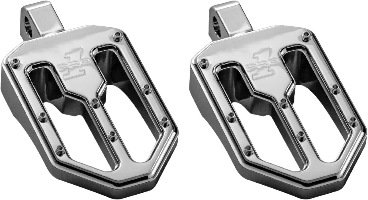 Pro One Pro Peg Moto V1 Foot Pegs For Harley V-twin 2000-2023 Chrome