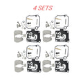 4sets Carburetor Rebuild Kit For Yamaha F50-t50hp 4 Stroke 01-04