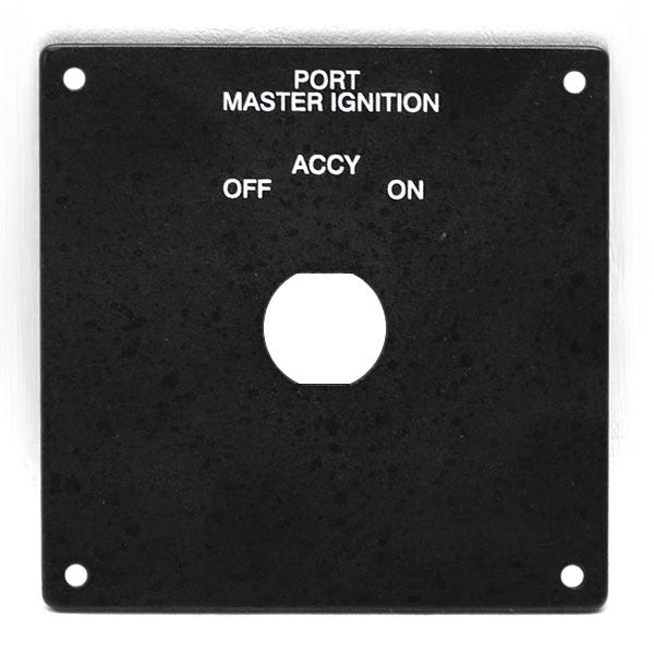Blank Ignition Switch Panel Sea Ray Port Master by Sea Ray