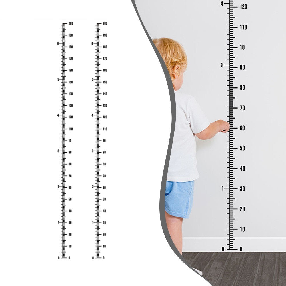 PVC Height Ruler Wall Sticker 2PCS