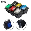 Rocker Switch DPST Brass Cover Waterproof