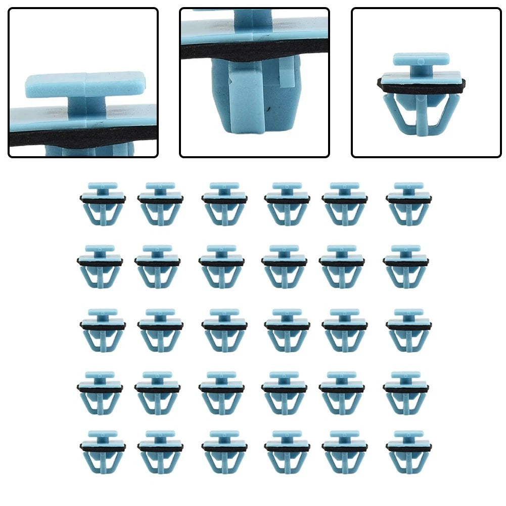 30 Molding Clips For-kia-hyunda<wbr/>i For Fender Flare, Rocker, Door