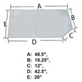 Wn-240875a1-pe<wbr/>x Glass, Rear Fits International/<wbr/>caseih