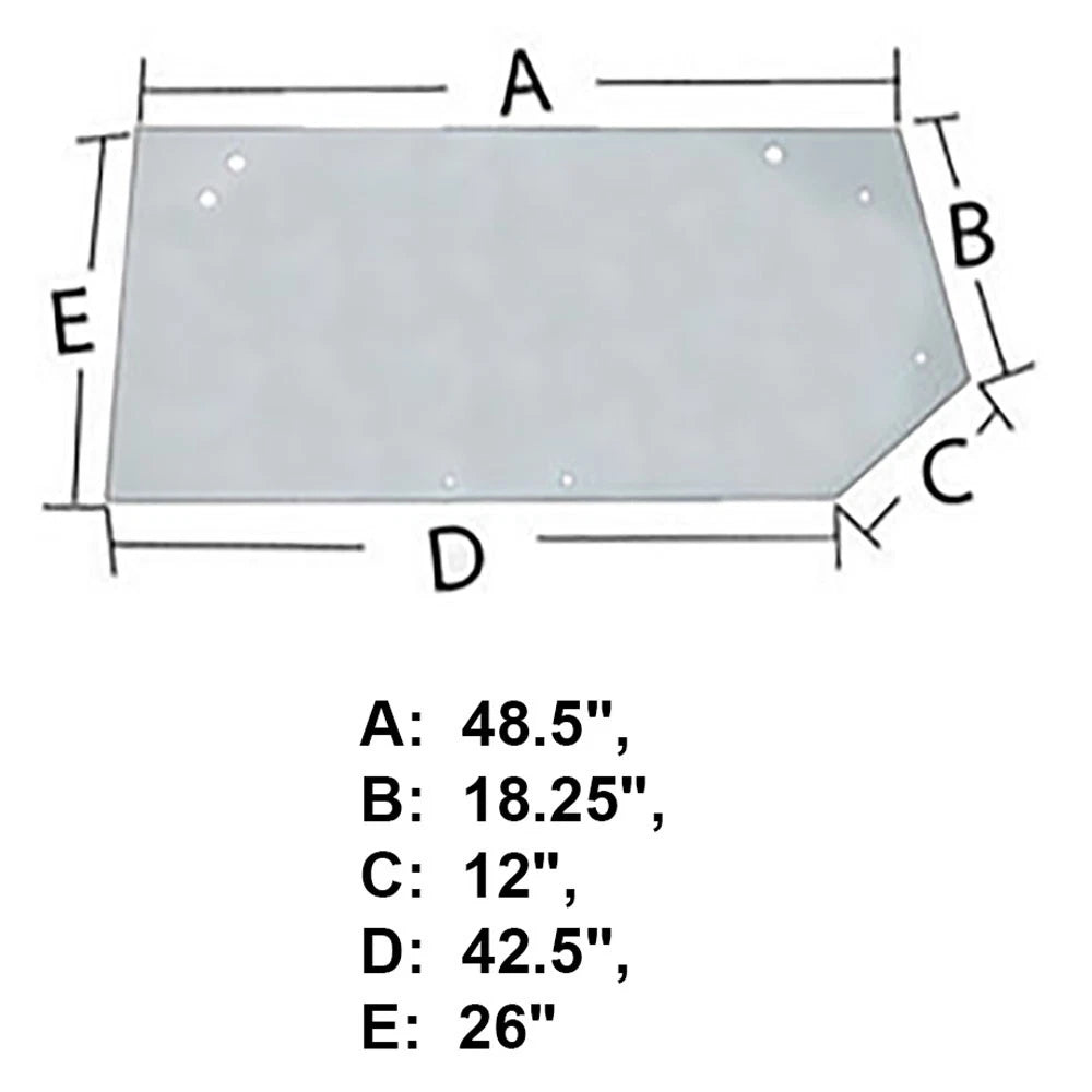 Wn-240875a1-pe<wbr/>x Glass, Rear Fits International/<wbr/>caseih