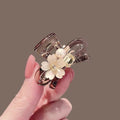 Crystal Flower Hair Clip for Women