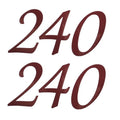 Sun Tracker Boat Decals 153873 | 240 Burgundy 6 1/2 x 3 Inch (Pair)Ope