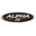 Legend Boat Raised Decal Alpha Series 6 5/8 x 2 Black Silver Sticker E by Legend