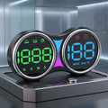 Car Hud Gps Speed Display With Compass Altitude And Driving Statistics