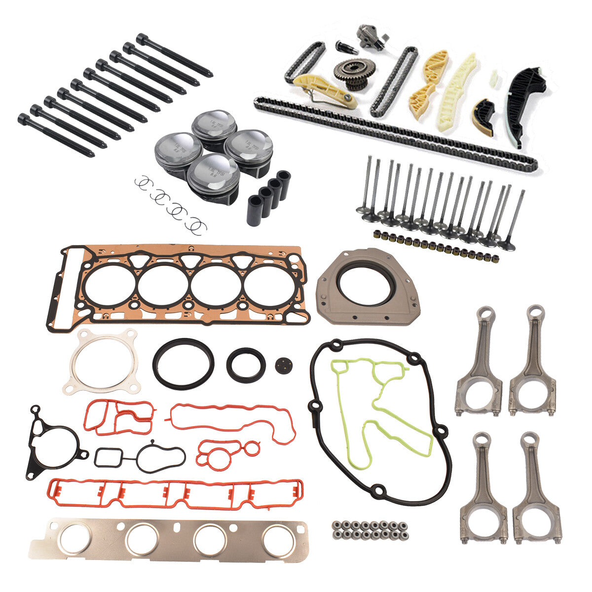 Engine Rebuild Kit + Φ23mm Con Rods for VW Passat CC Audi A3