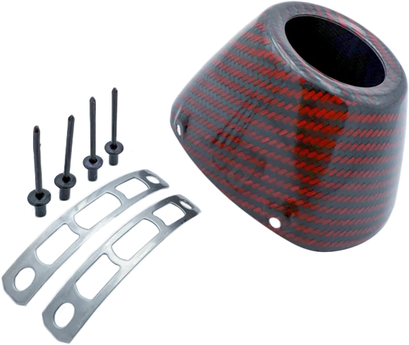 Fmf Carbon Cap 4.1 New Style Red Carbon Offroad Exhaust End Cap
