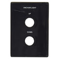 Cobalt Boat Blank Anchor Light Switch Panel Glossy Black by Cobalt