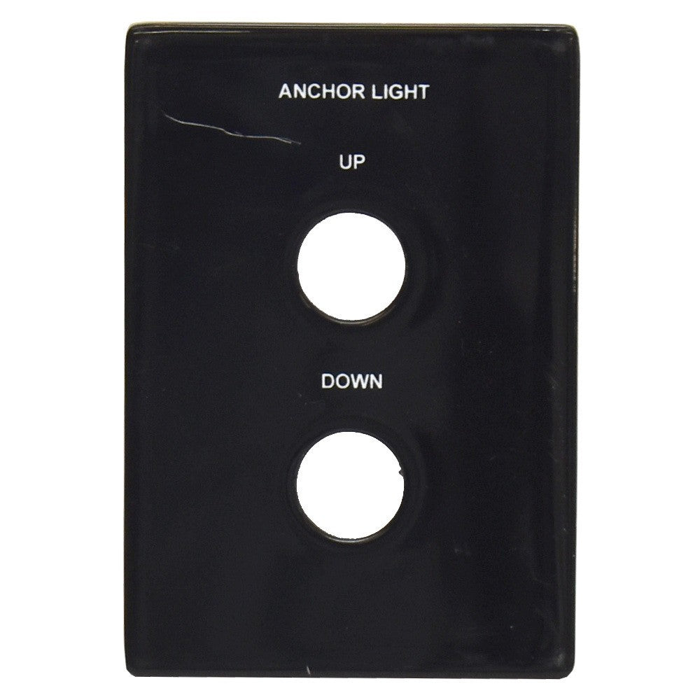 Cobalt Boat Blank Anchor Light Switch Panel Glossy Black by Cobalt