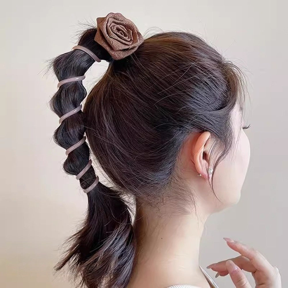 Floral Hair Tie Elastic Band for Women