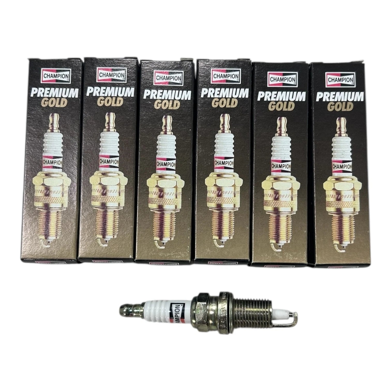 Champion 2412, Marine Premium Gold Spark Plug - 6 | Hook & Hull Co