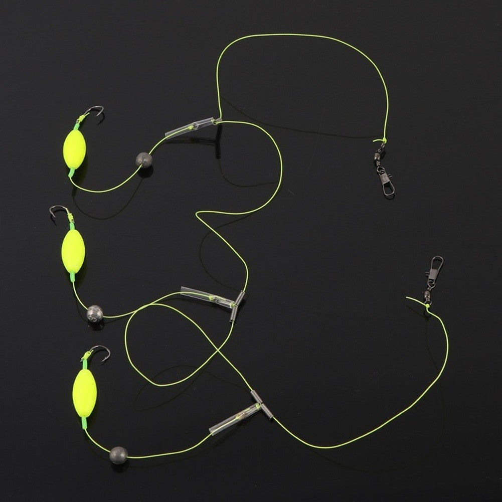 3 Hook Fishing Rig High Carbon Steel Hooks