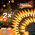 200 LED String Fairy Lights - 2 Pack