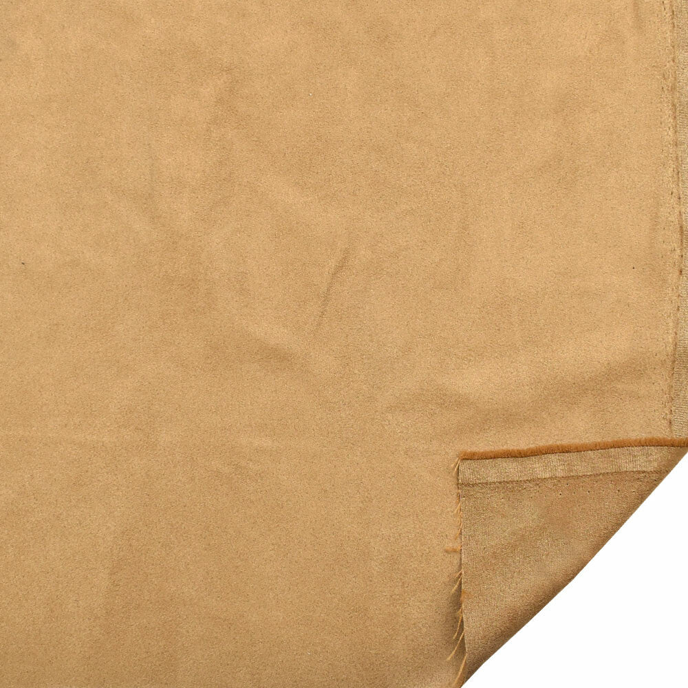 Faux Suede Fabric Boat Light Brown 55 Inch