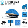 Robalo R305 R 305 Walk Around T-top Hard-top Fishing Boat Cover Blue