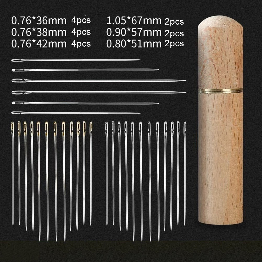 Multi-Size Sewing Needles for Heavy-Duty Repairs