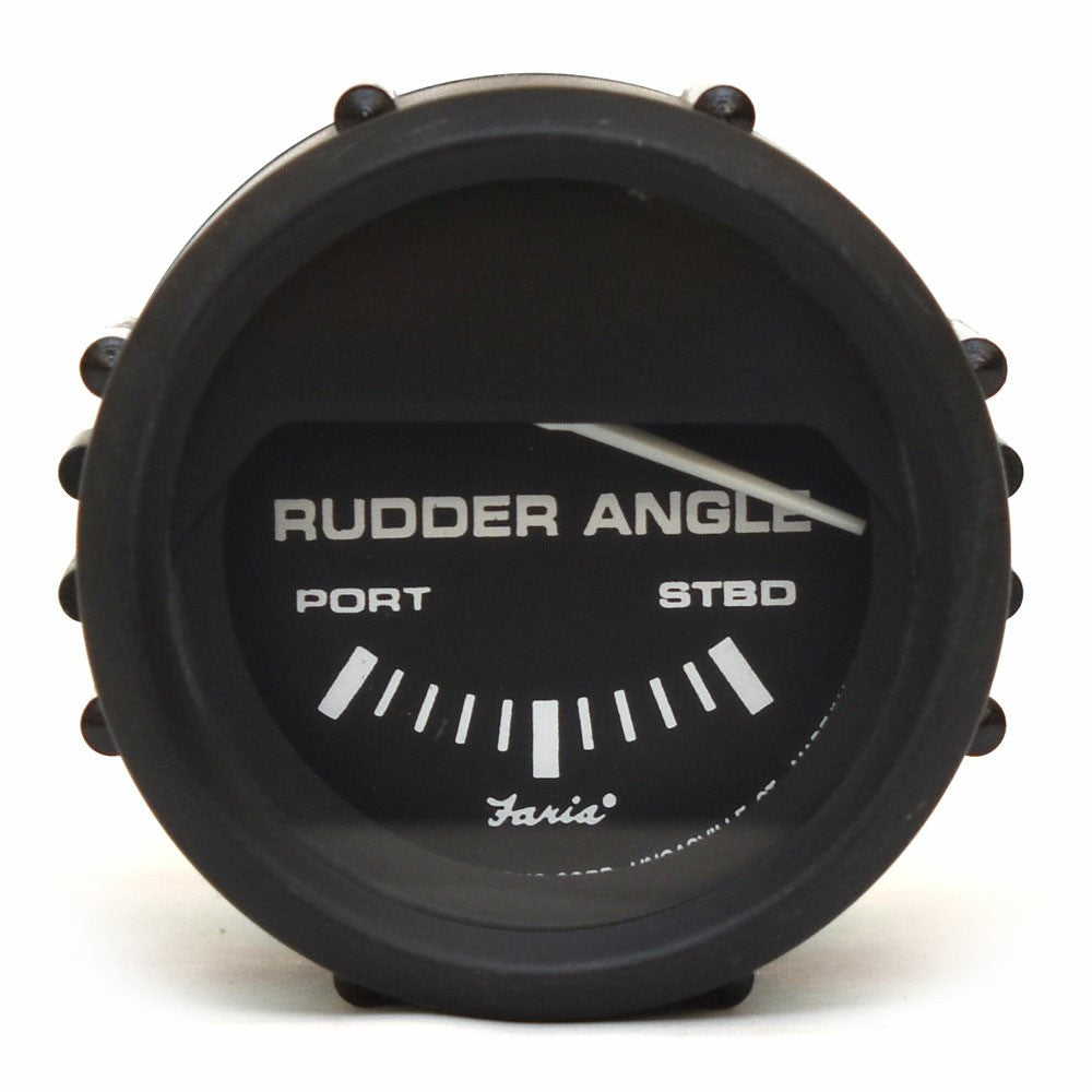 Rudder Angle Gauge Faria Boat 2 Inch Black by Faria