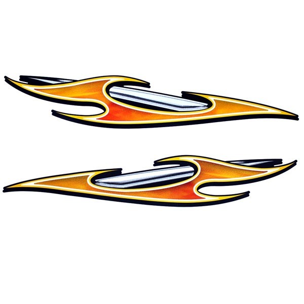 MasterCraft Boat Decals Flame Set of 2 by MasterCraft
