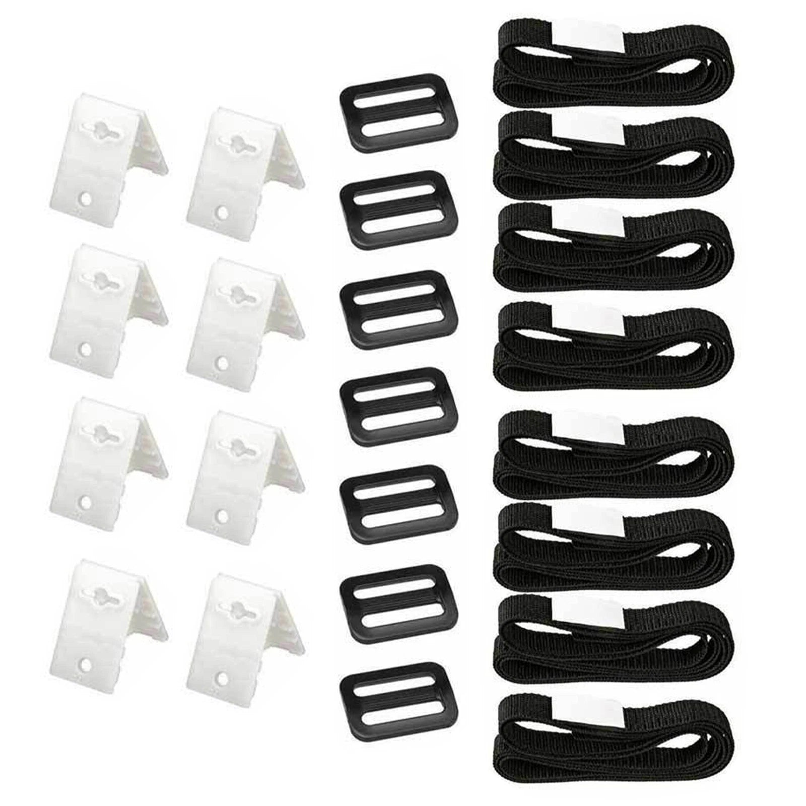 8 Set Solar Cover Reel Attachment Kit Straps Blanket For In-ground