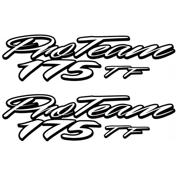 Pro Team 175 TF Tracker Boat Black White Pair by Tracker