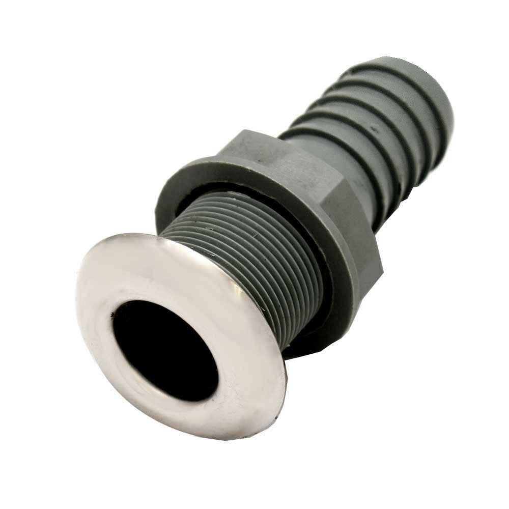 Boat Straight Thru Hull Livewell Fitting 1 1/8 Inch