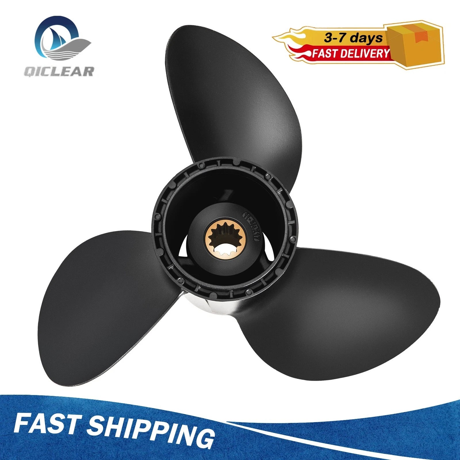 Boat 11 3/4 X 17 Outboard Propeller For Brp Johnson Evinrude 40-50hp