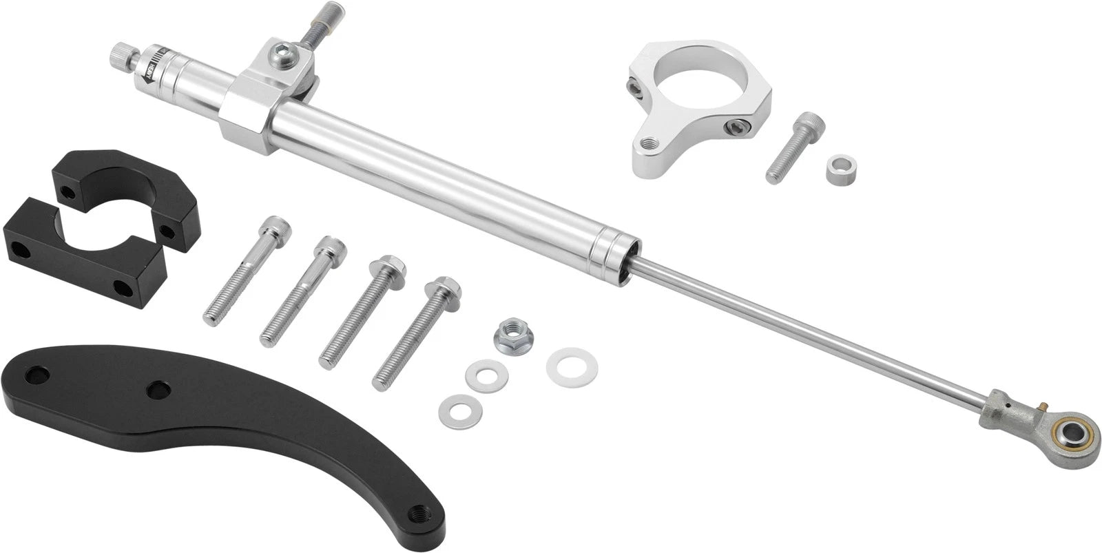 Harddrive Steering Damper 14-16 Flt Silver For Harley Davidson Road